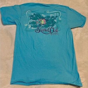 mg palmer Stand Out, Teal Fish Tee medium